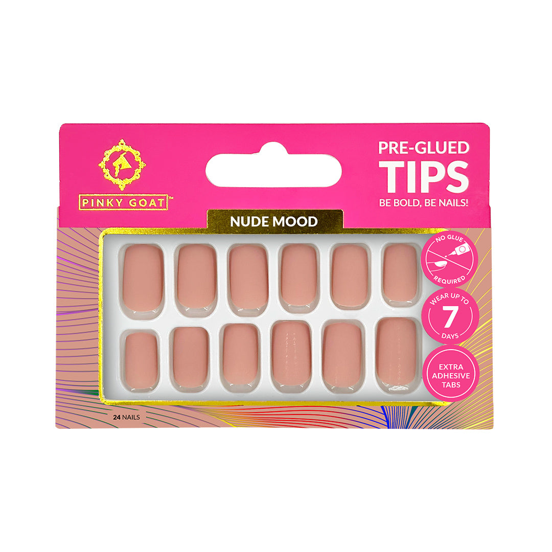 PINKYGOAT TIPS - PRE GLUED - NUDE MOOD