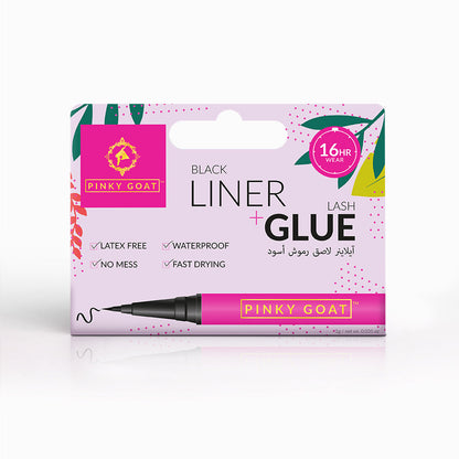 BLACK LINER & LASH GLUE – Waterproof & Fast-Drying