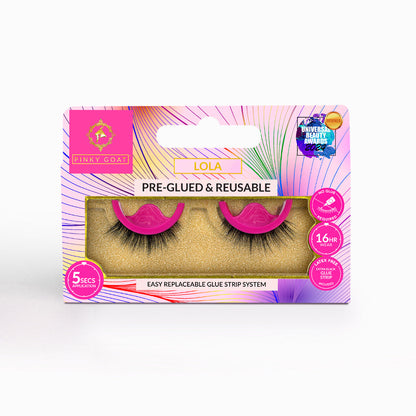 LOLA Pre-Glued Natural Volume False Eyelashes