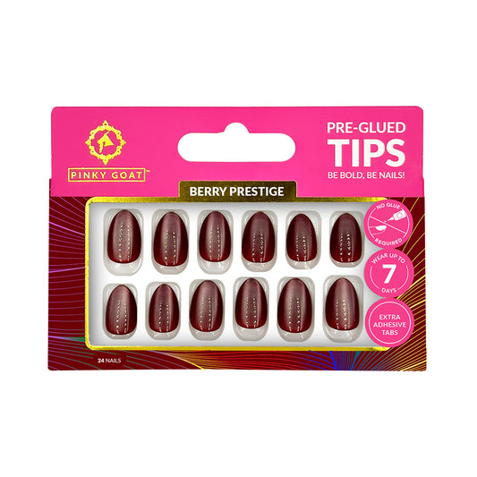 PINKYGOAT TIPS - PRE GLUED - BERRY PRESTIGE