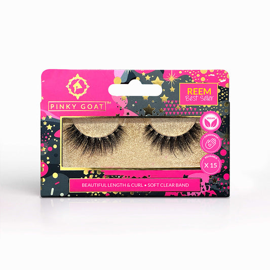 REEM Long Curl False Eyelashes for Day & Night