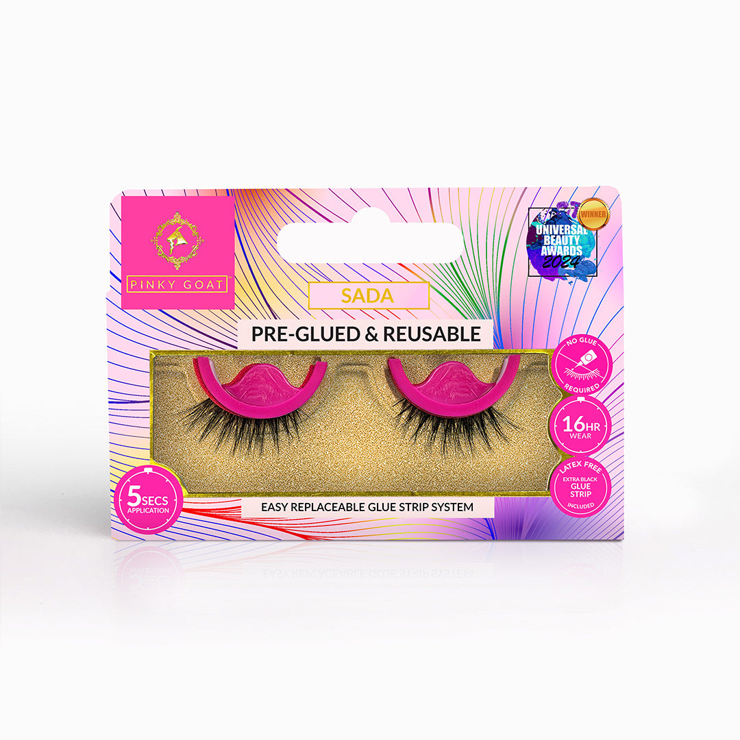 SADA Pre-Glued Half Lashes – Lengthening & Reusable