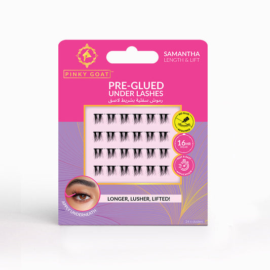 SAMANTHA Pre-Glued Under Lashes for Length & Lift