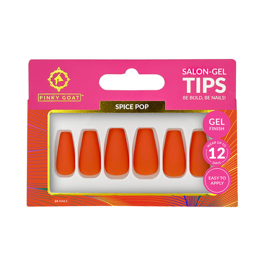 PINKYGOAT TIPS - SALON GEL with GLUE - SPICE POP