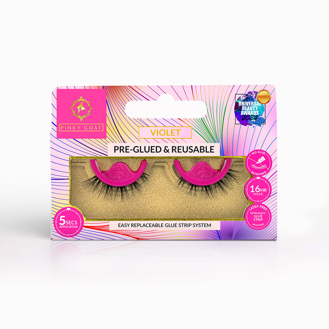 VIOLET Pre-Glued & Reusable Wispy Lashes